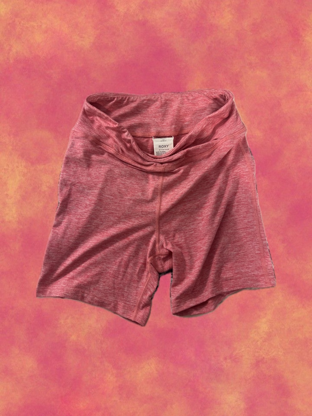 Roxy Women's Pink Crossover Performance Biker Shorts